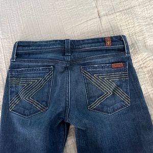 *Dark wash 7 for all mankind bootcut jeans